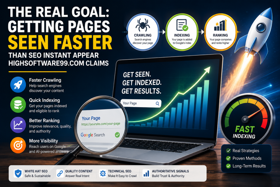 Getting pages seen faster with SEO, crawling, indexing, and ranking