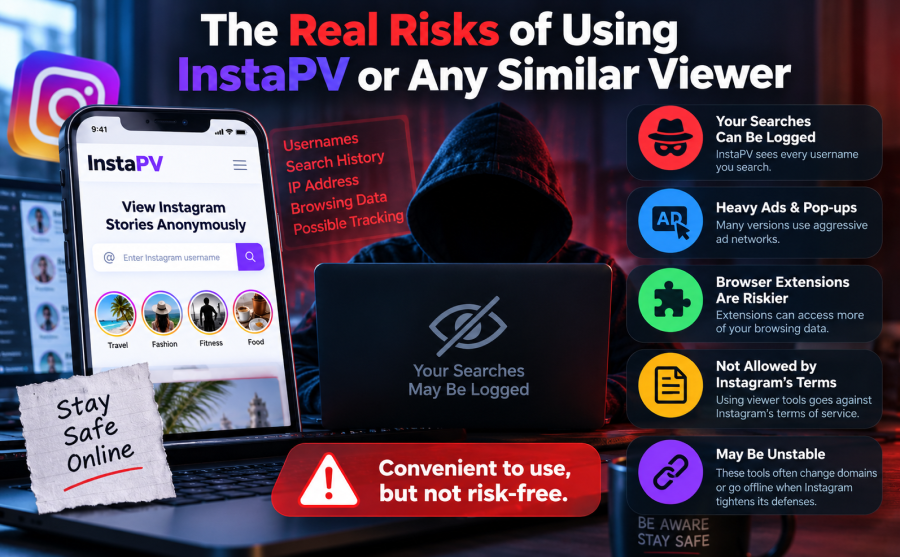 Real risks of using InstaPV and similar Instagram viewer tools