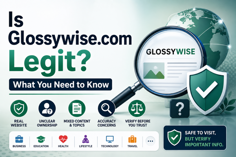 Is Glossywise.com legit? Website legitimacy review showing trust, ownership, content quality, and verification checks.