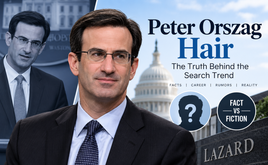 Peter Orszag hair fact-check graphic examining the online search trend